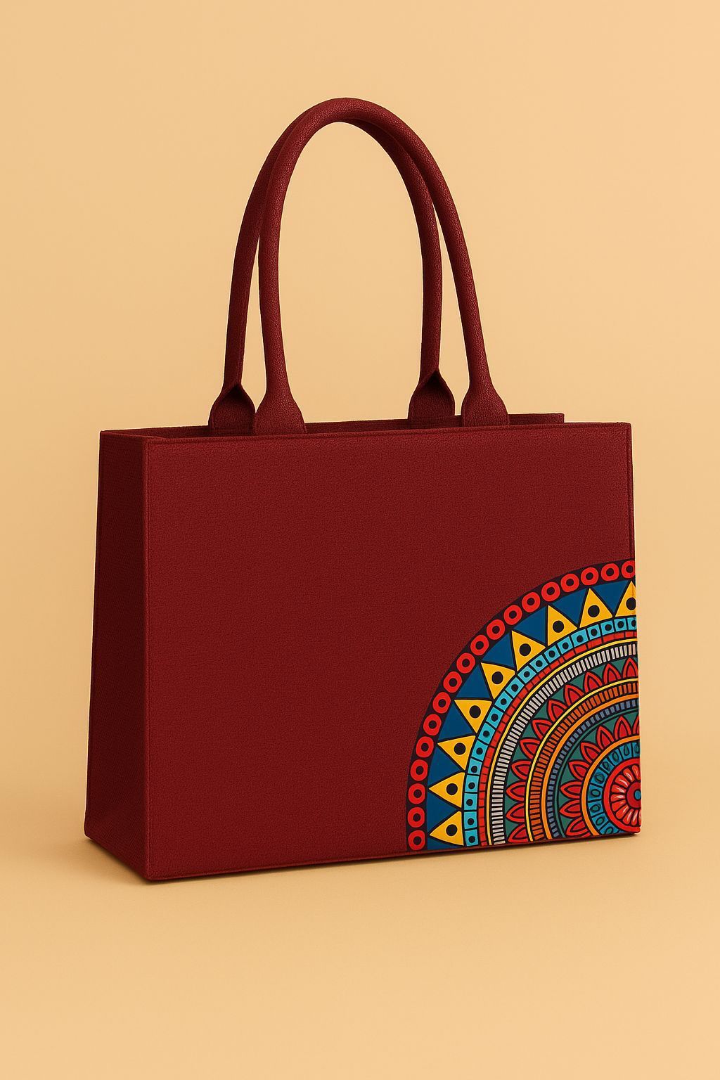 High Quality Mandala Print Handbag