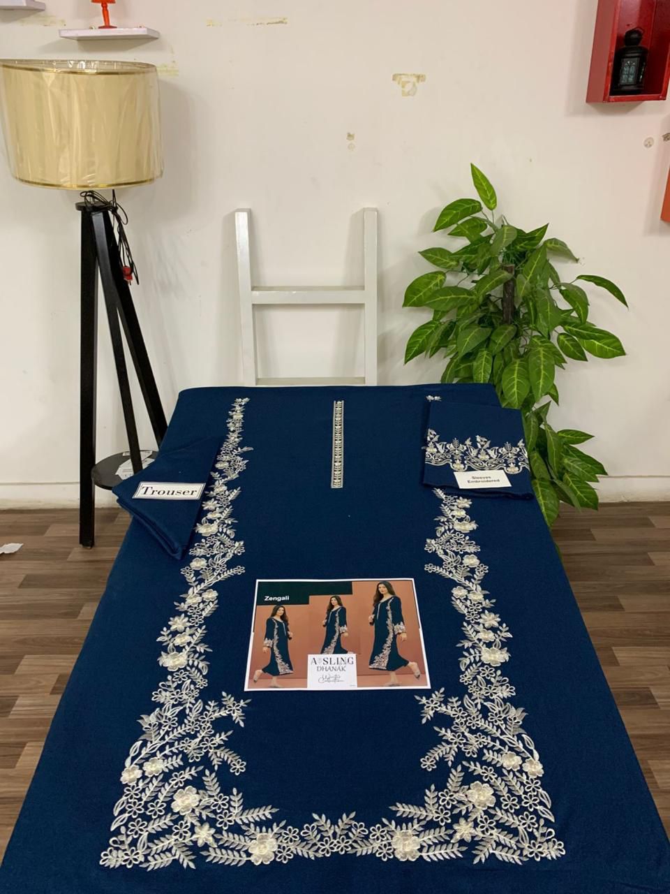 Styleo by Asling 2PC Embroidered Suit