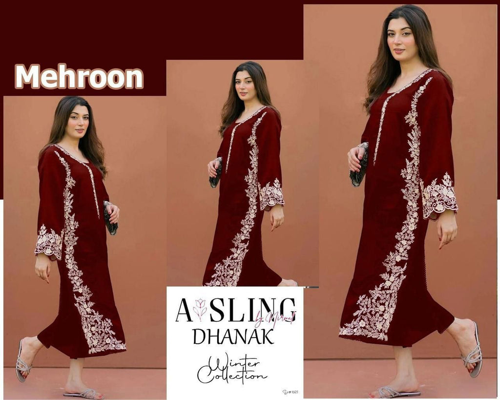 Styleo by Asling 2PC Embroidered Suit