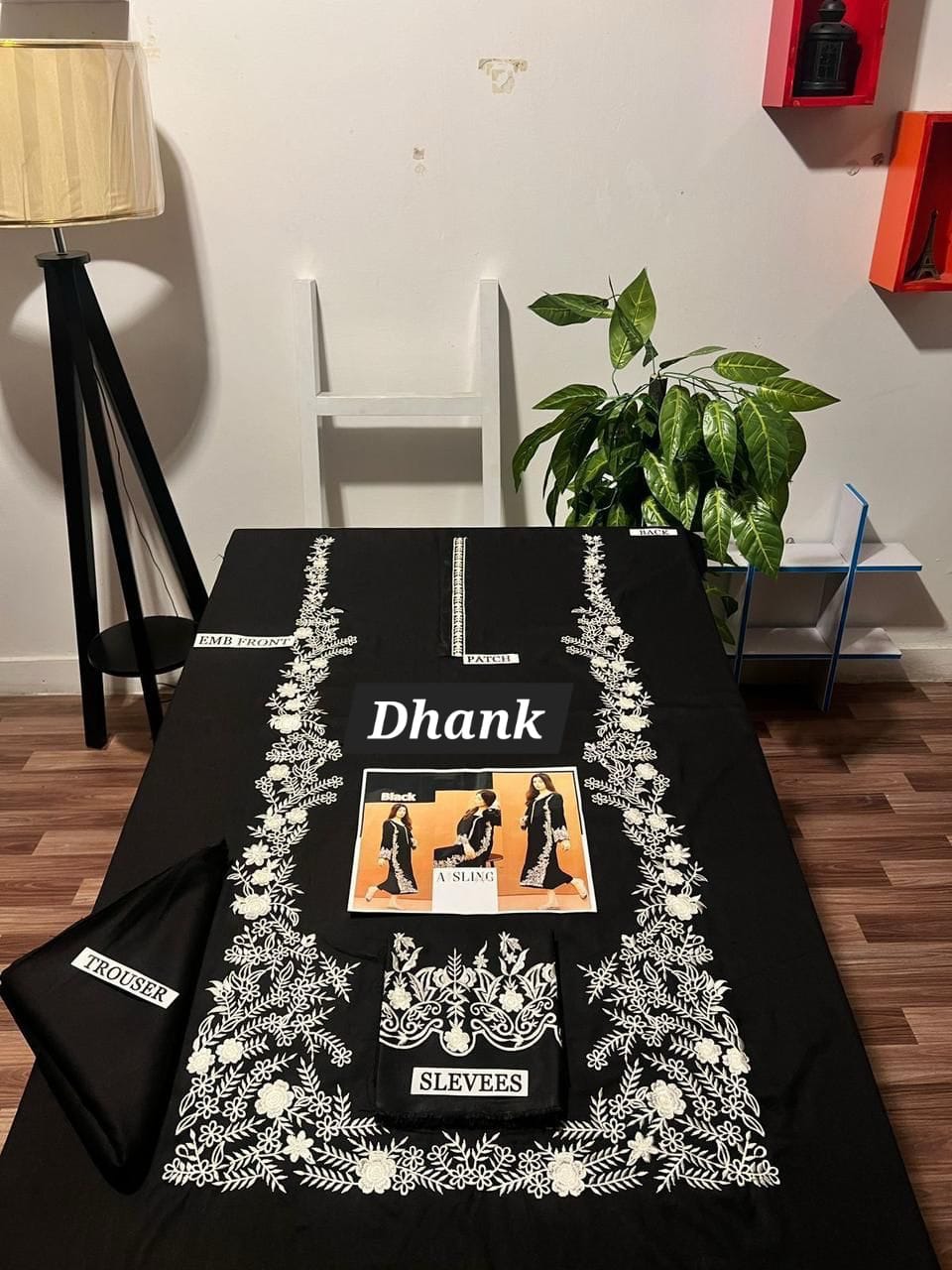 Styleo by Asling 2PC Embroidered Suit