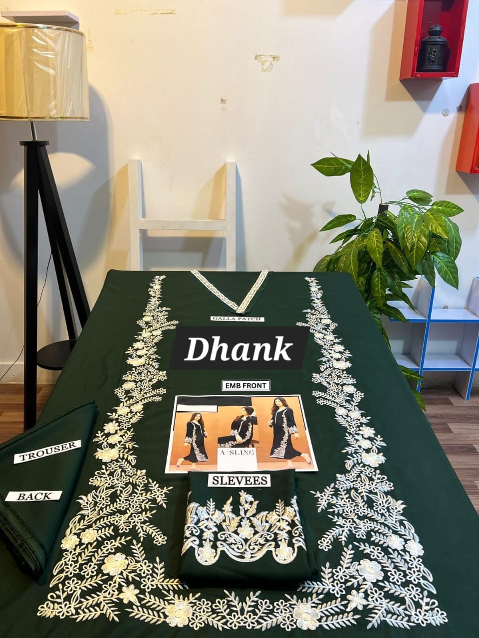 Styleo by Asling 2PC Embroidered Suit