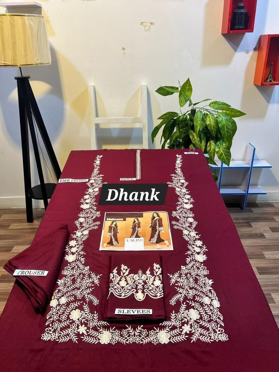 Styleo by Asling 2PC Embroidered Suit