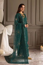 Luxury Embroidered Chiffon Suit