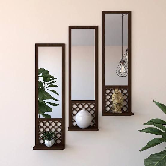 Wall mirror Decoration Set Pack of 3