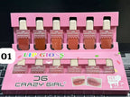 Crazy Girl Icecream lipgloss 6pes