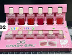 Crazy Girl Icecream lipgloss 6pes