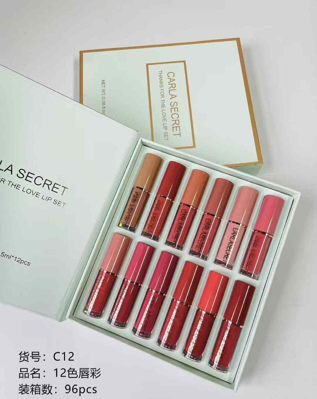 Carla Secret 12pcs lipgloss vault