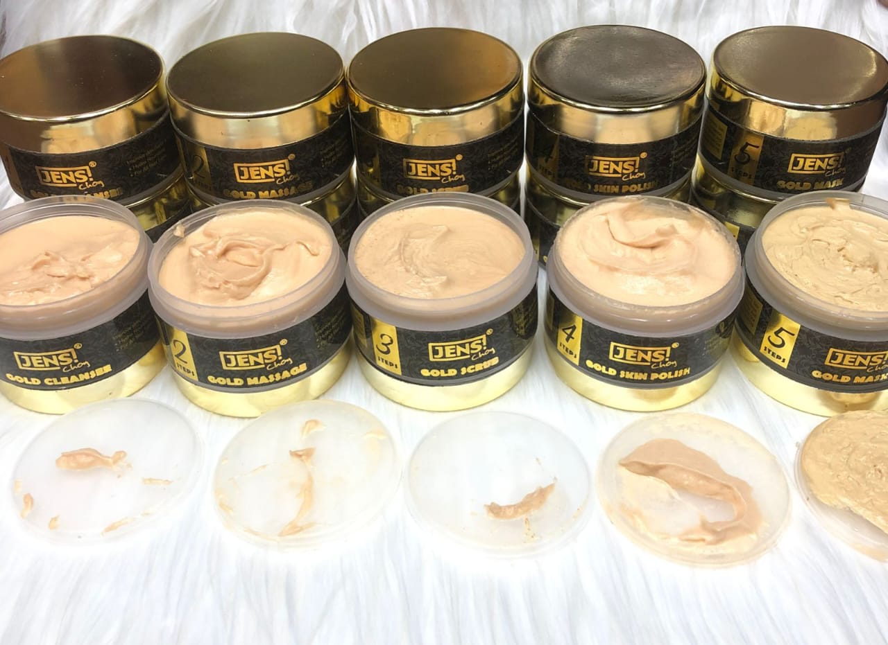 Jens Choy 24K Gold facial 5 Steps Set🎀