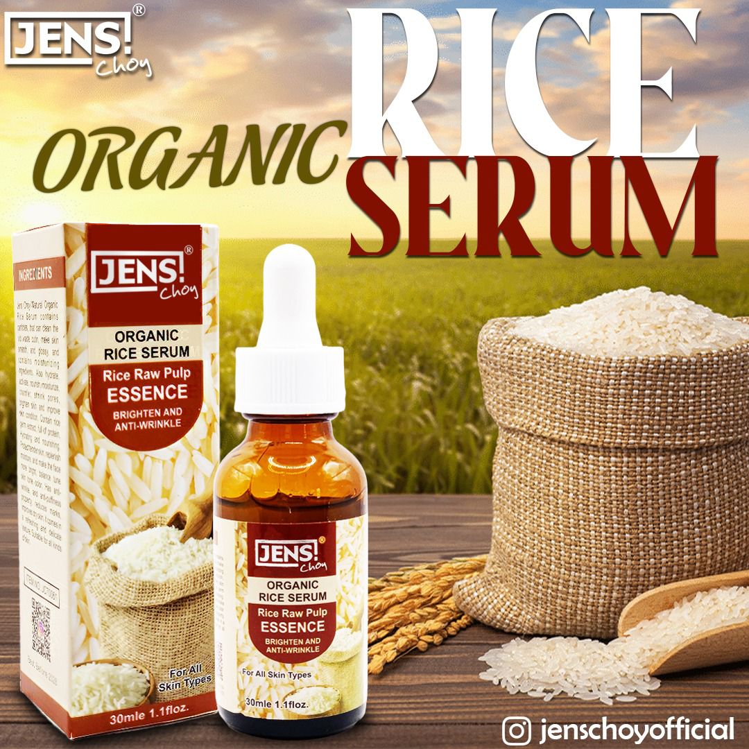 Jens choy face serum organic rice & vitamin c