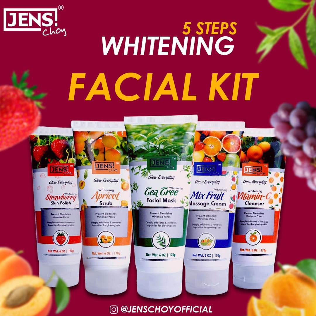 Jens Choy Whitening Facial Kit 5 Step 170 gram Tube