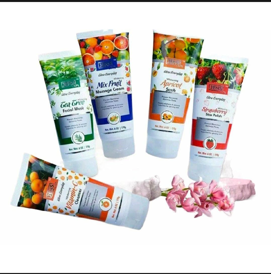Jens Choy Whitening Facial Kit 5 Step 170 gram Tube