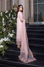 Azure MD-1351 Chiffon Embroidered Collection