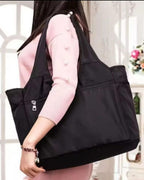 Women’s Nylon Shoulder Bag – Multi-Pocket Oxford Travel Tote, Large Capacity Handbag