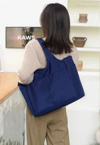 Women’s Nylon Shoulder Bag – Multi-Pocket Oxford Travel Tote, Large Capacity Handbag