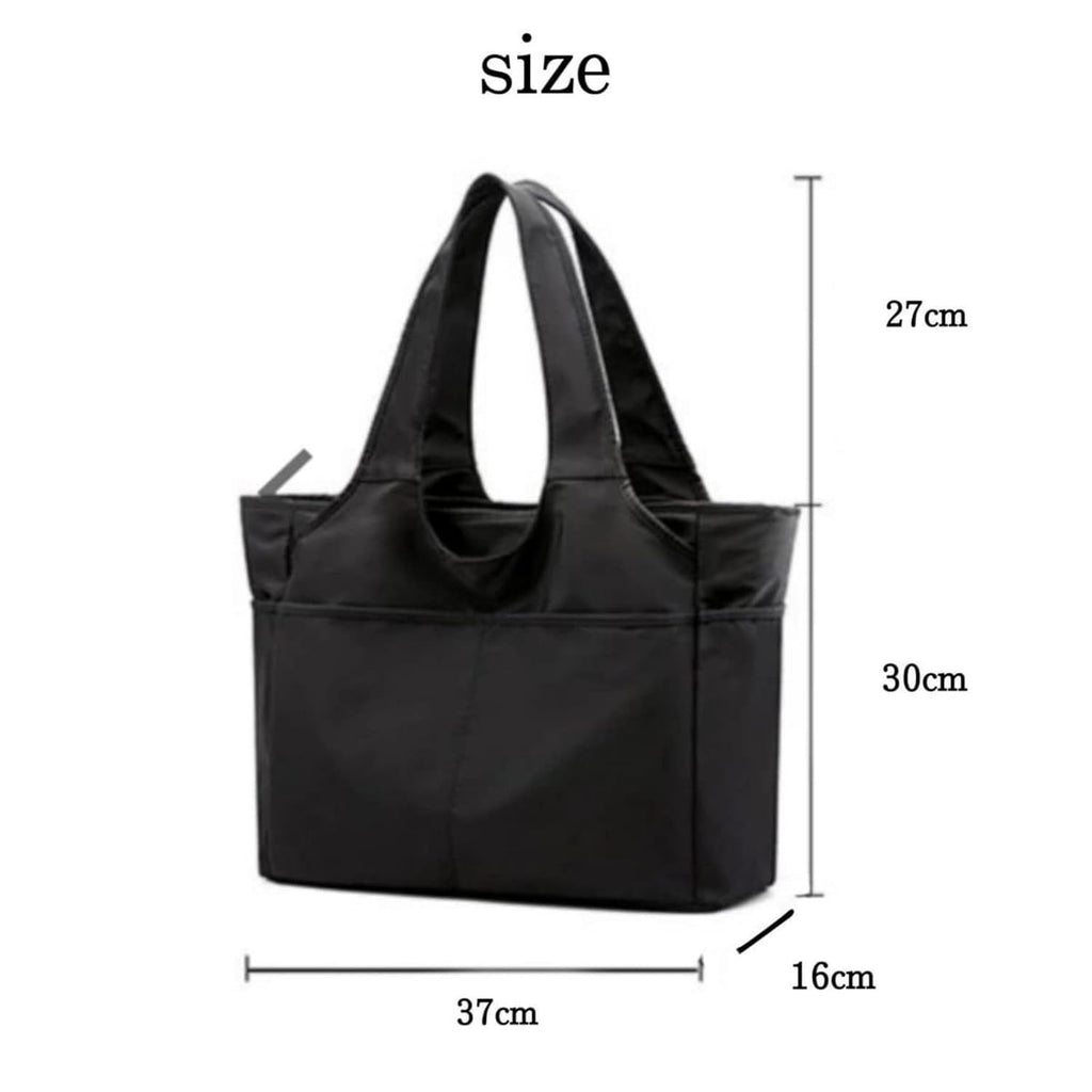 Women’s Nylon Shoulder Bag – Multi-Pocket Oxford Travel Tote, Large Capacity Handbag