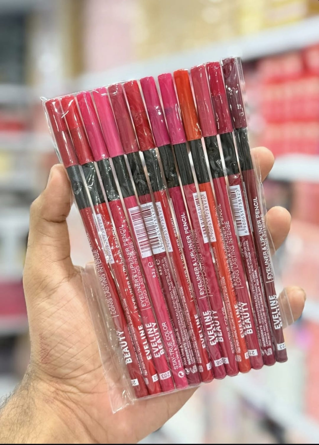 Eveline Beauty 12 Pcs Lip Pencil Set