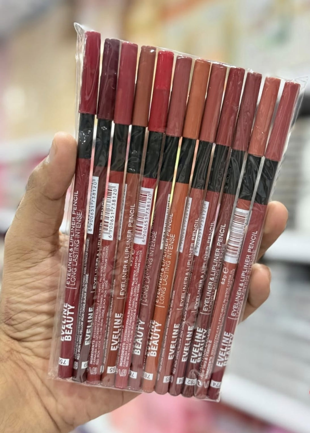 Eveline Beauty 12 Pcs Lip Pencil Set