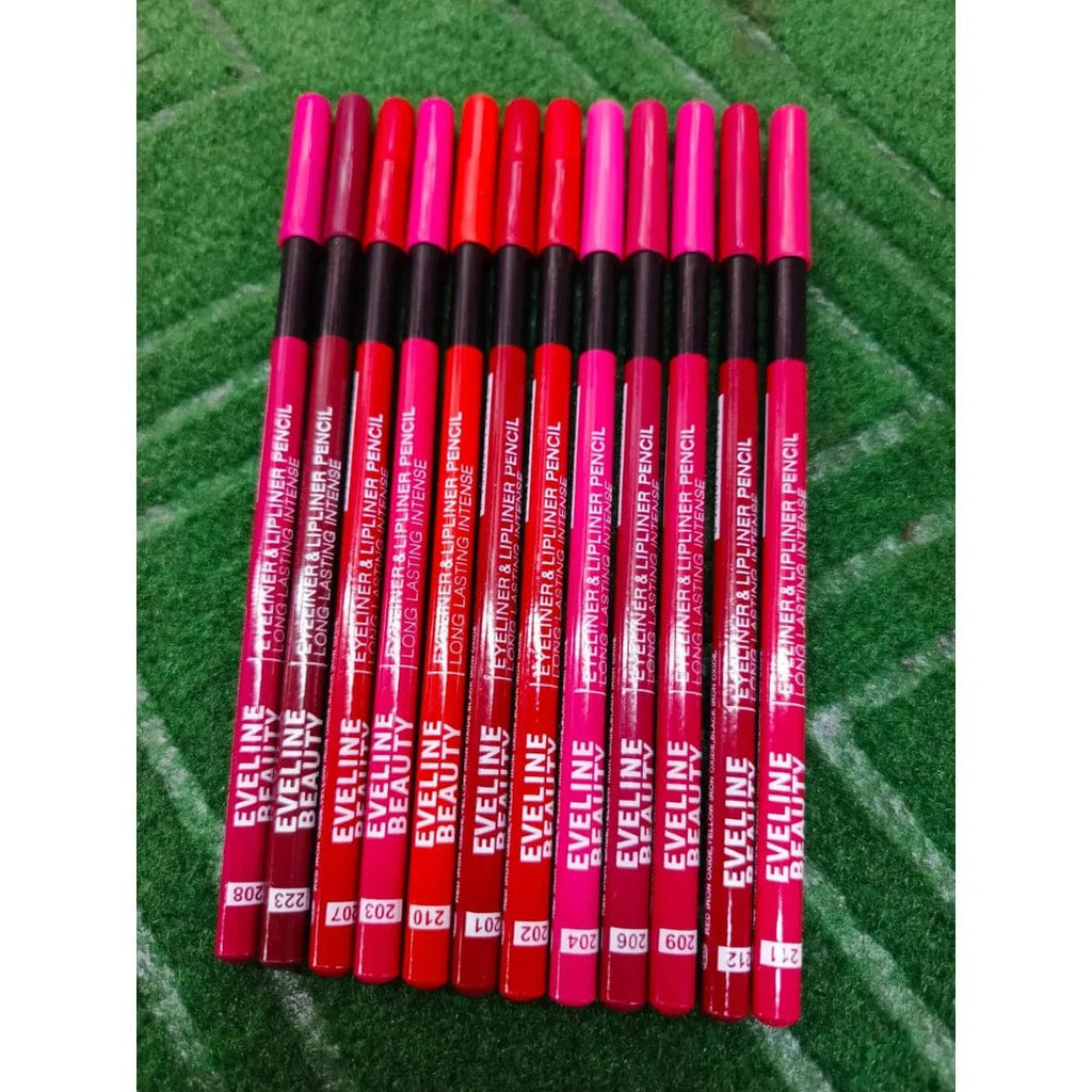 Eveline Beauty 12 Pcs Lip Pencil Set