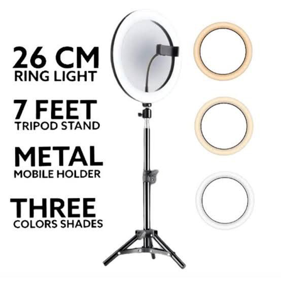 HX-260 Ring Light with 3 Modes & 7Ft Adjustable Stand
