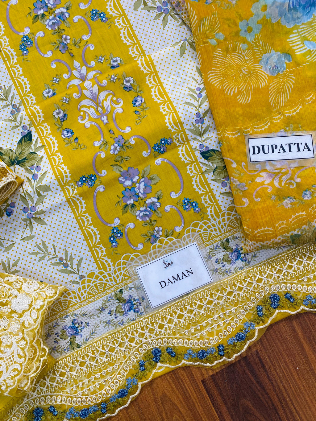 Elaf Signature New Arrival Lawn Suit with Embroidery & Chiffon Dupatta