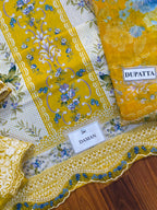 Elaf Signature New Arrival Lawn Suit with Embroidery & Chiffon Dupatta