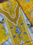 Elaf Signature New Arrival Lawn Suit with Embroidery & Chiffon Dupatta