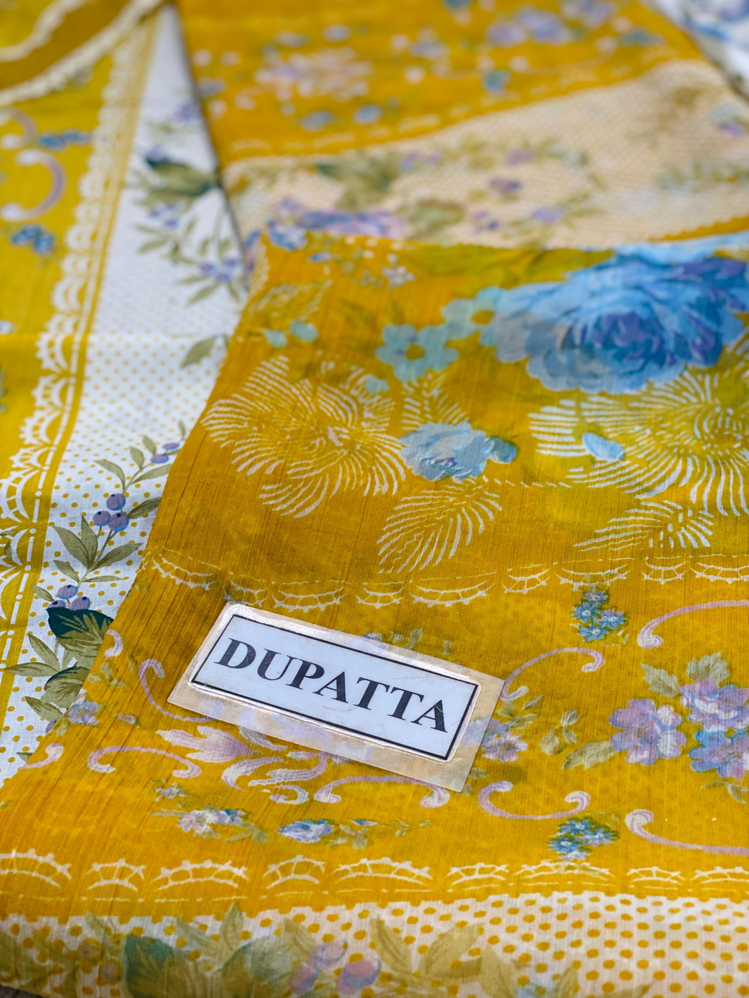 Elaf Signature New Arrival Lawn Suit with Embroidery & Chiffon Dupatta