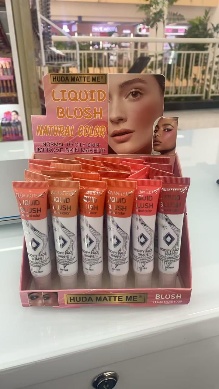 Huda Matte Me Liquid Blush 6 Pcs Set