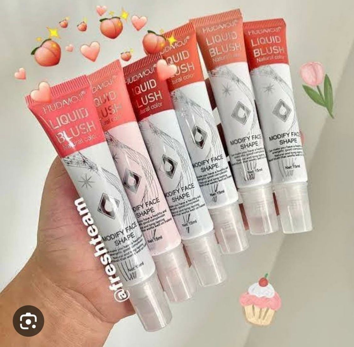 Huda Matte Me Liquid Blush 6 Pcs Set