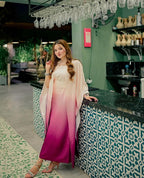 Floral Silk Digital Printed 3 Piece Dress with Dupatta, Shirt & Trouser