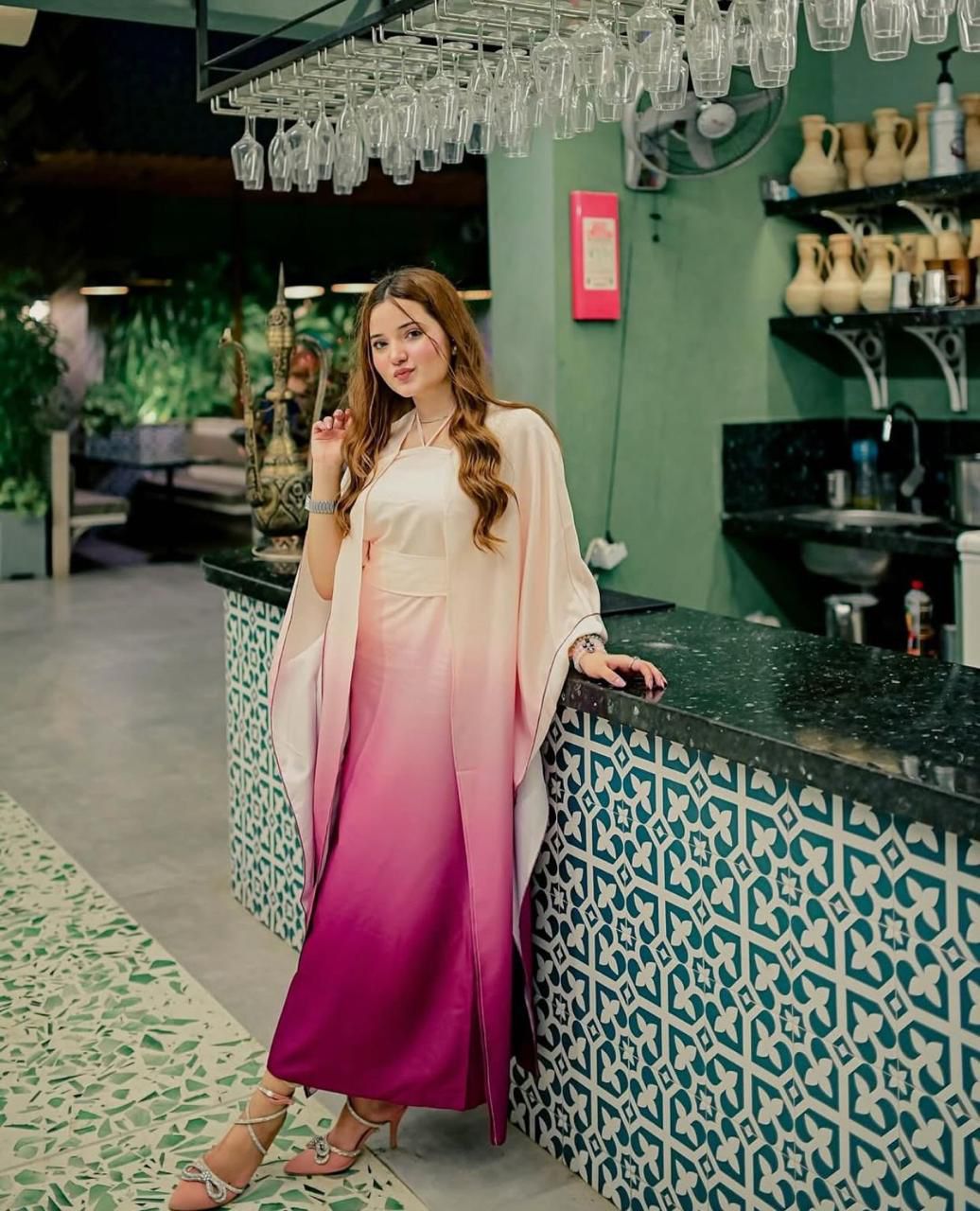 Floral Silk Digital Printed 3 Piece Dress with Dupatta, Shirt & Trouser