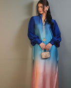 Floral Silk Digital Printed 3 Piece Dress with Dupatta, Shirt & Trouser