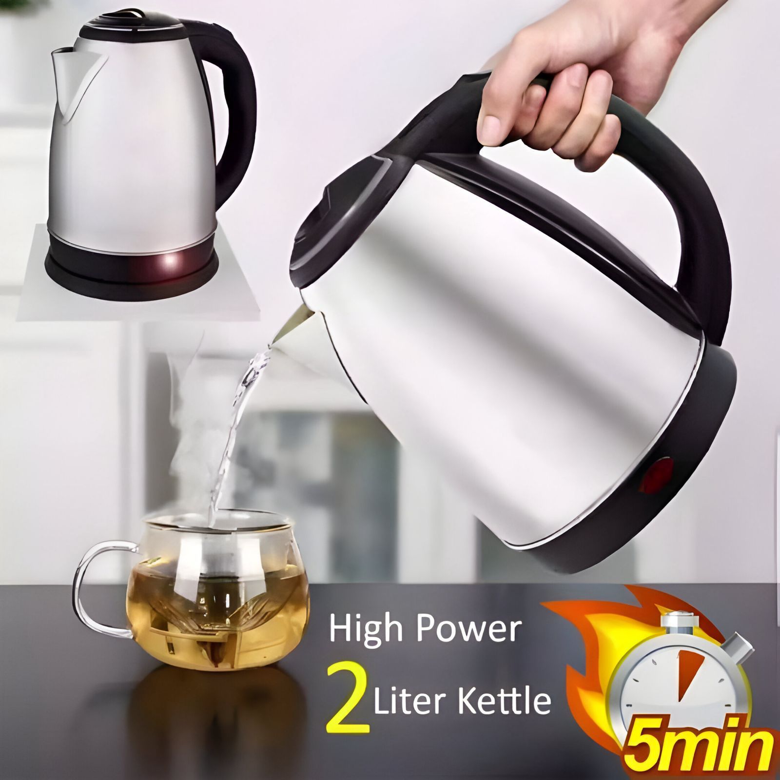 2.0 Liter Electric Stainless Steel Kettle