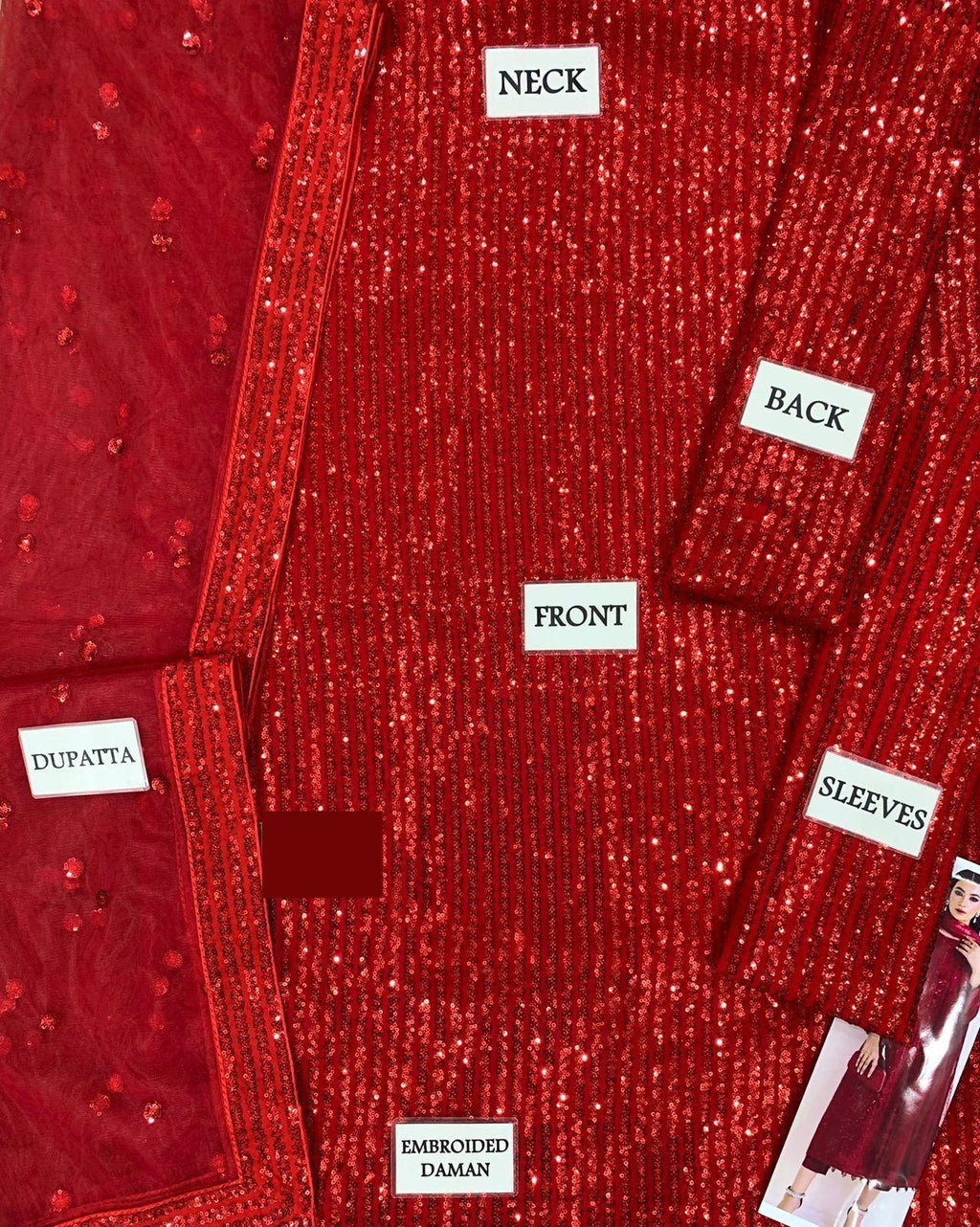 3-Piece Unstitched Embroidered Suit