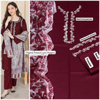 Luxury 3 Piece Dhank Unstitched Suit