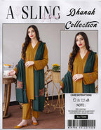 Luxury 3 Piece Dhank Unstitched Suit