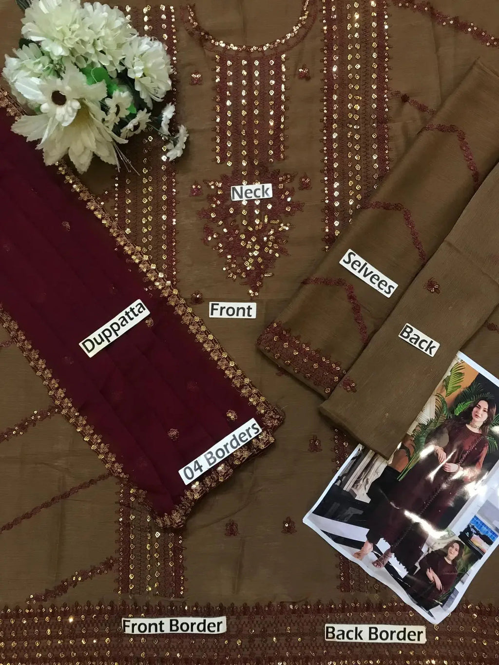 Asim Jofa Unstitched Replica