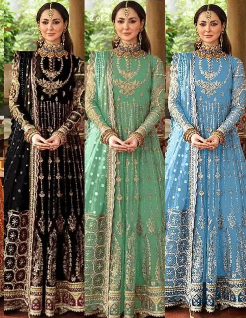 Afrozeh Unstitched Replica