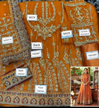 Afrozeh Unstitched Replica