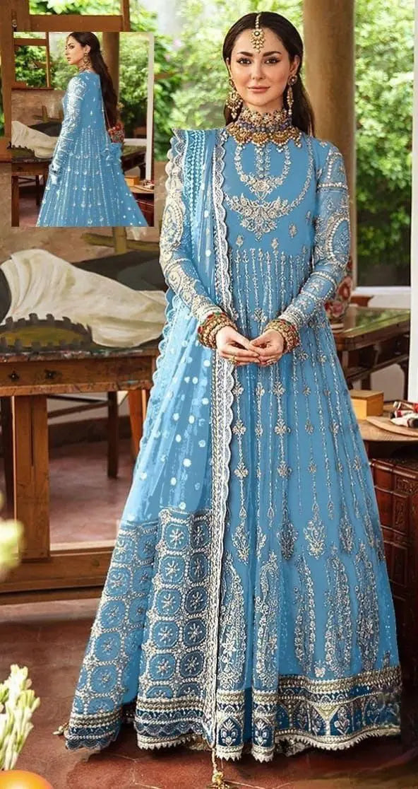Afrozeh Unstitched Replica