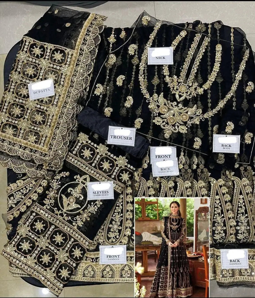 Afrozeh Unstitched Replica