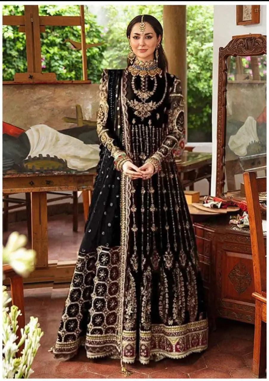 Afrozeh Unstitched Replica