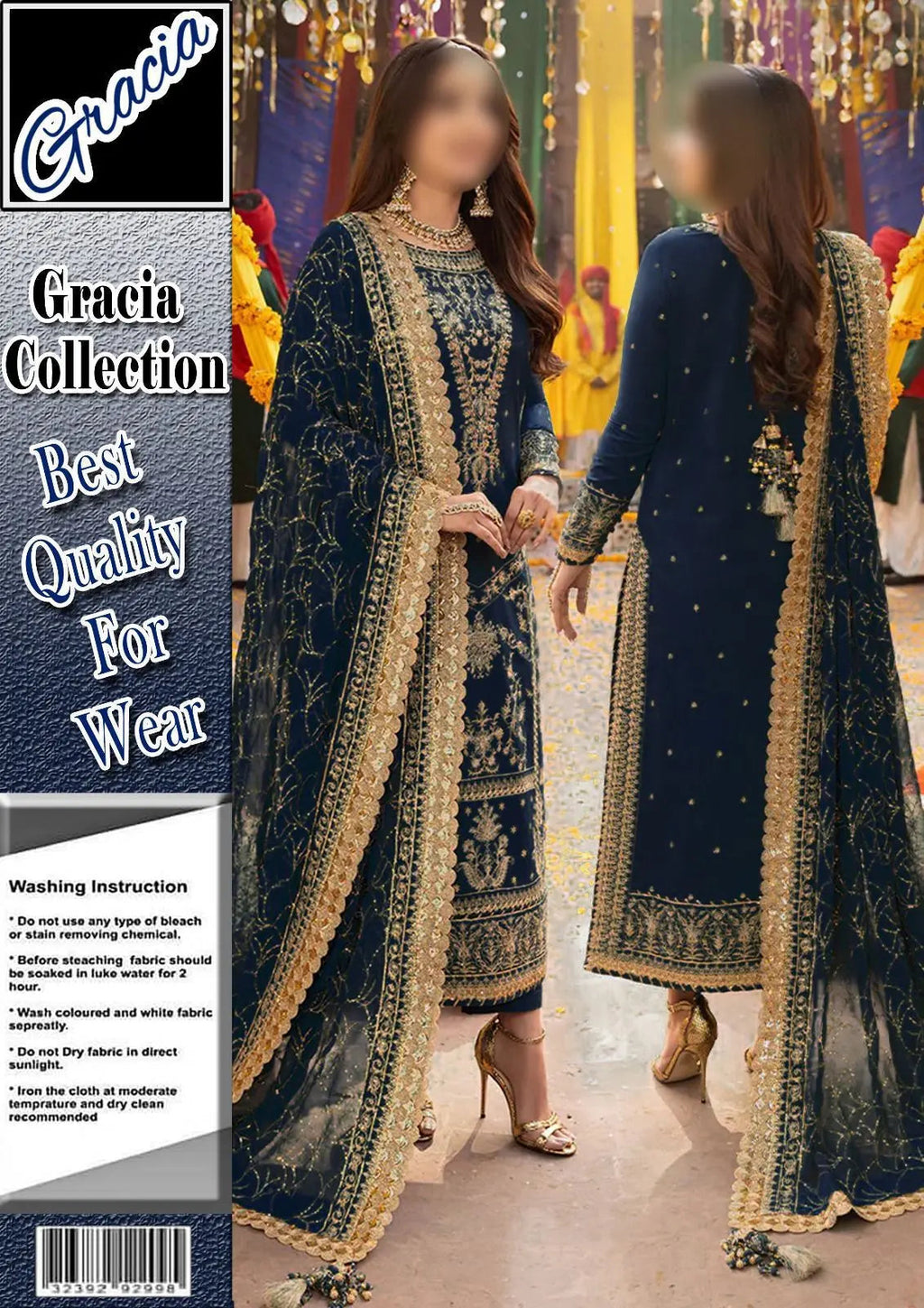 Luxury Chiffon 3 Piece Dress