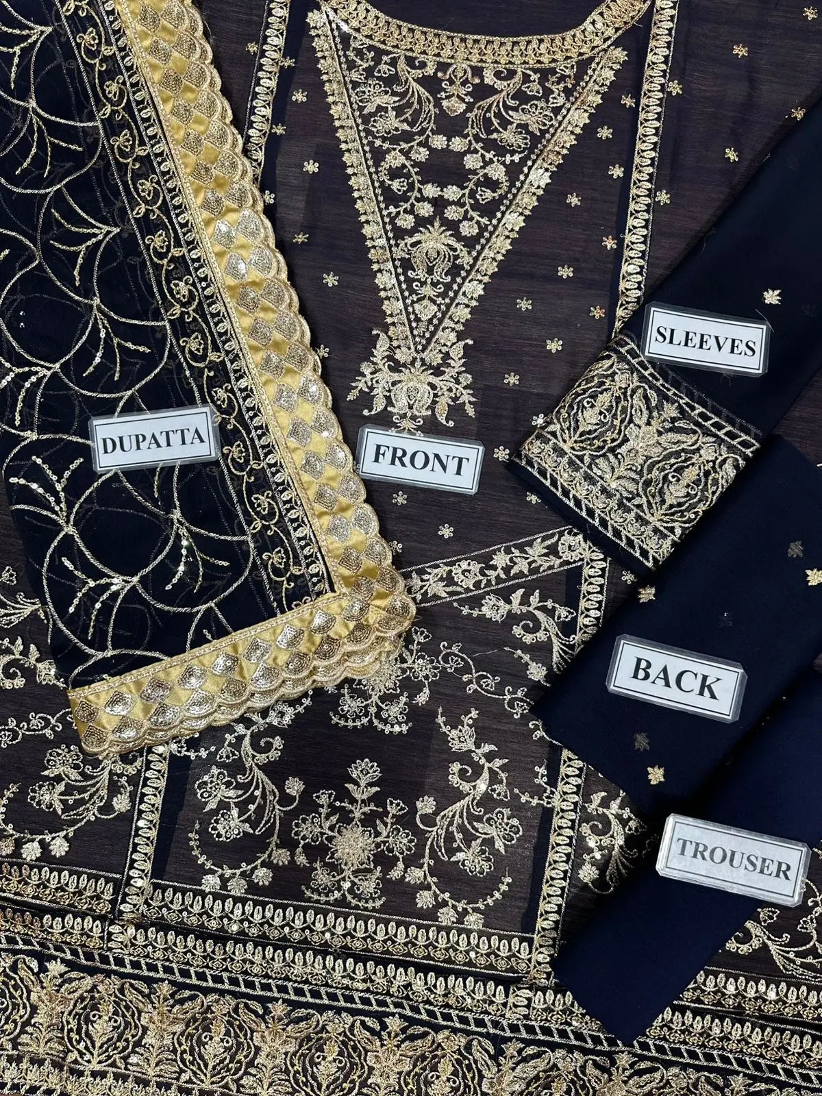 Luxury Chiffon 3 Piece Dress