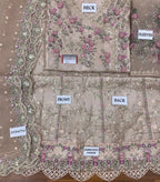 3 pieceLuxury Organza Maxi Dress