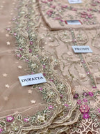 3 pieceLuxury Organza Maxi Dress