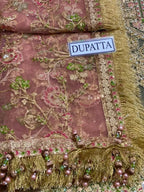 Maria B Net Embroidered Unstitched Suit