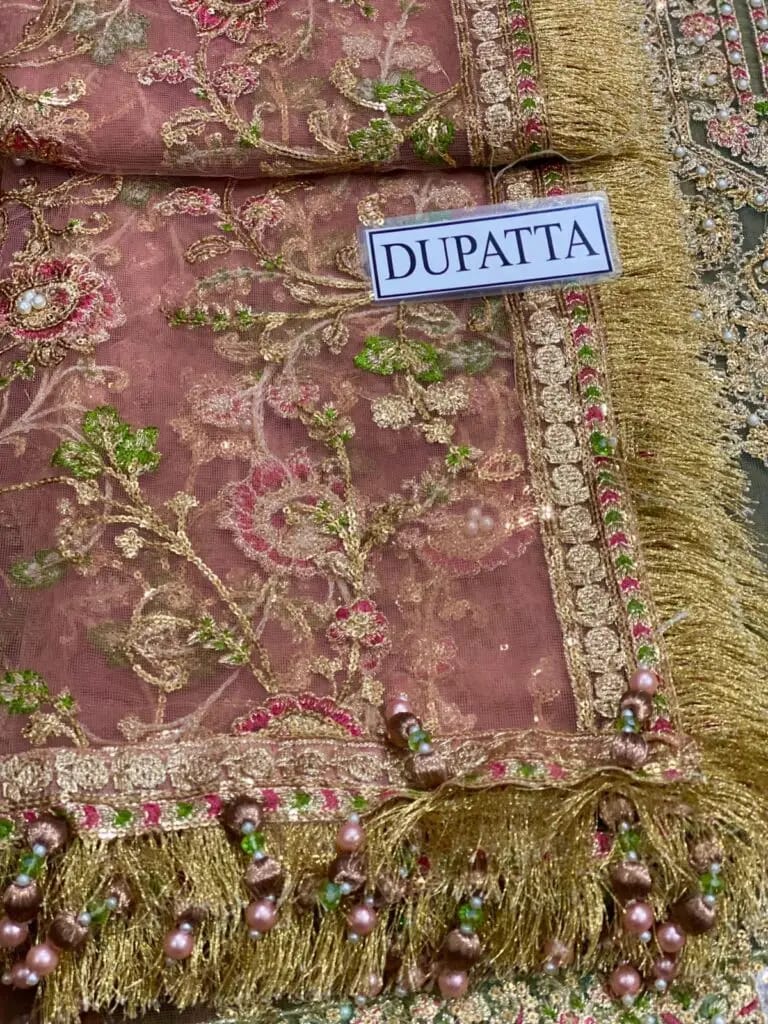 Maria B Net Embroidered Unstitched Suit