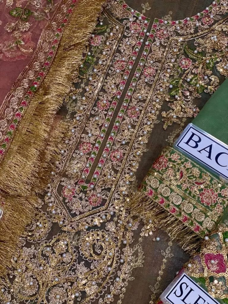 Maria B Net Embroidered Unstitched Suit