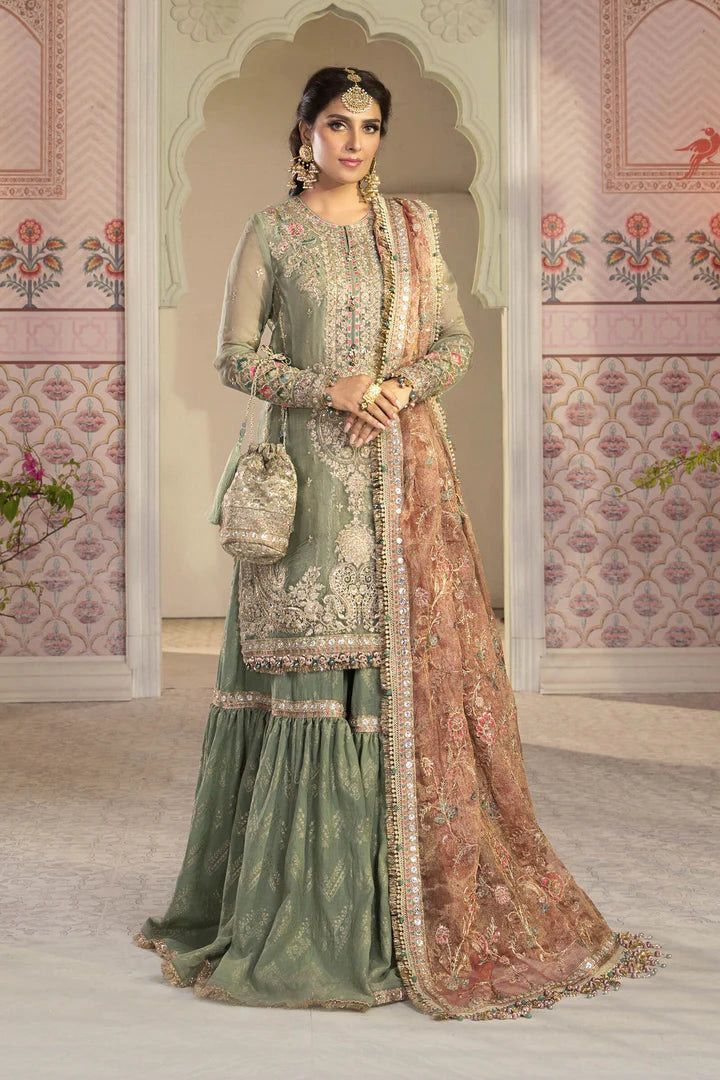 Maria B Net Embroidered Unstitched Suit